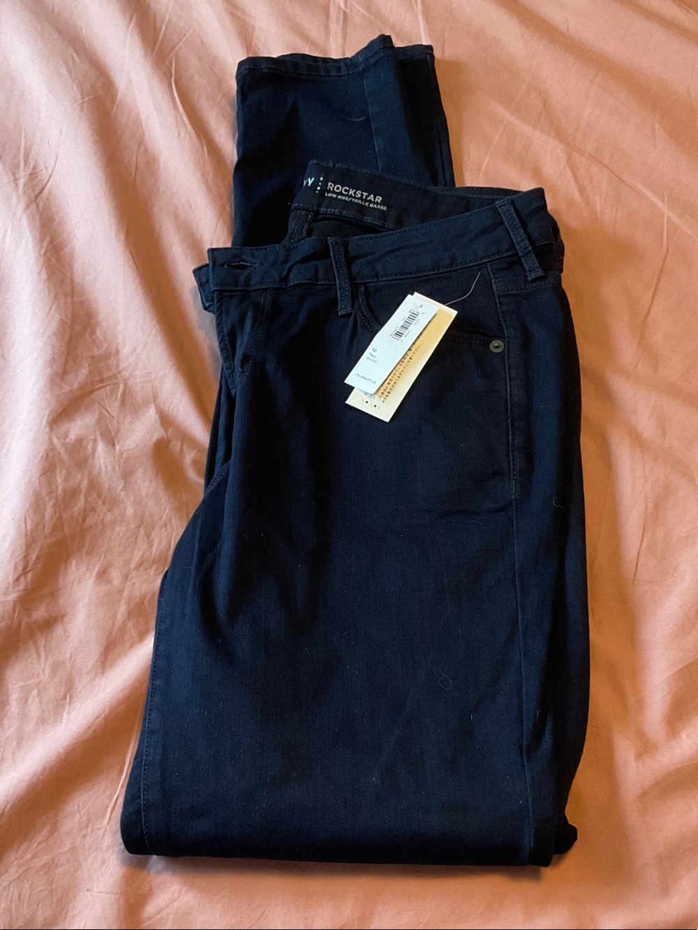 Old Navy Women's Rockstar Low Rise Jeans in Dark Blue
